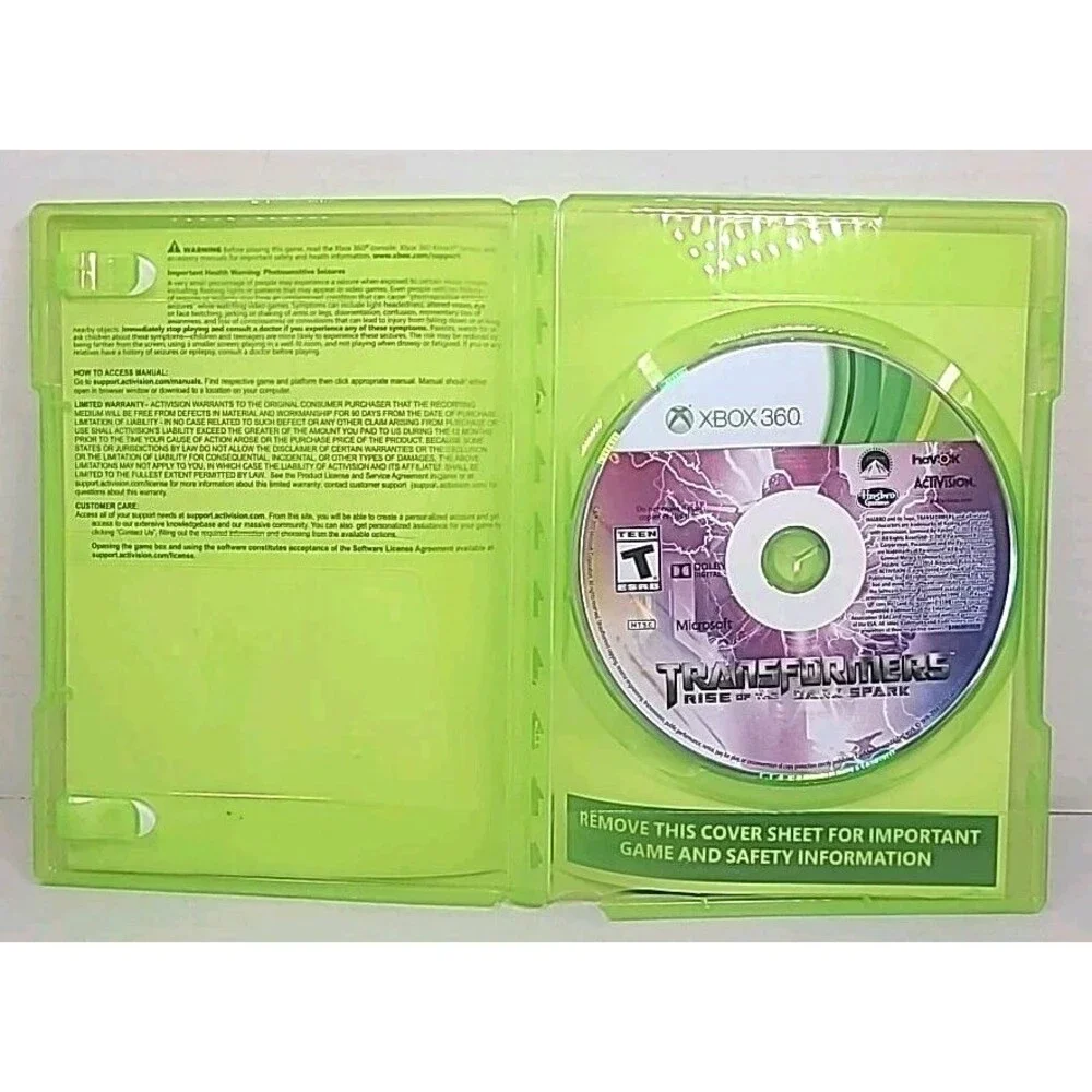 Transformers Rise of the Dark Spark Xbox 360 No Manual Tested 2013